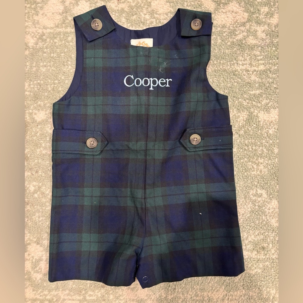 Plaid Overalls